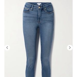 GOOD AMERICAN Good Legs organic high-rise slim-leg jeans